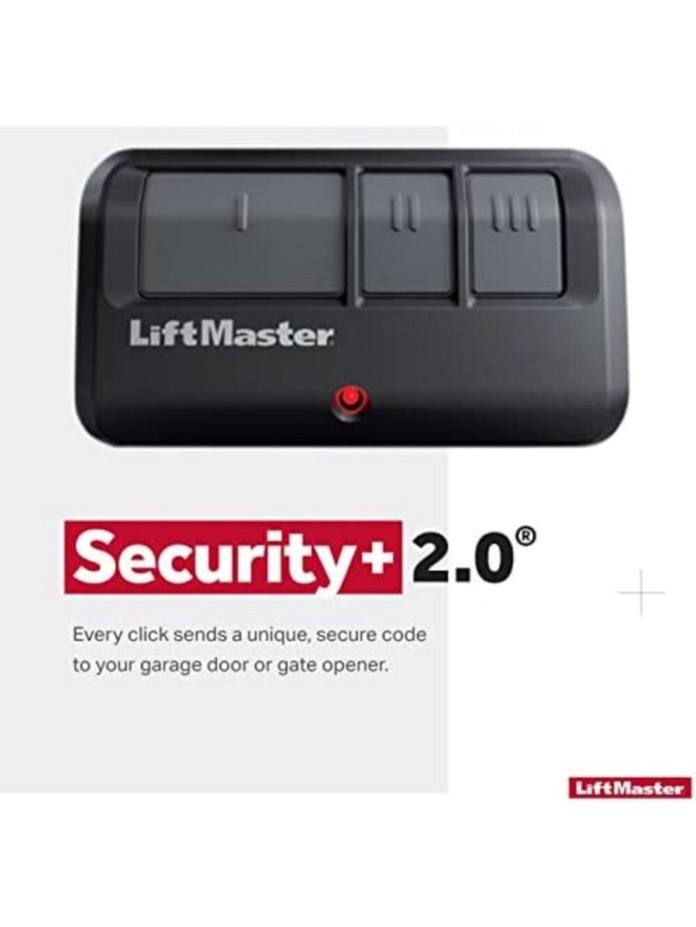 3-Pack Wireless Gate Remote Control - Security+ 2.0, 3-Button Design - Picture 3 of 7